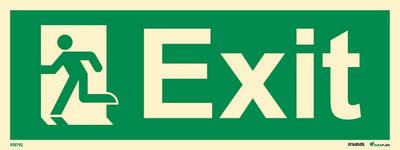 Riktningsanvisningsskylt "Exit vänster" - IMPA 33.4410