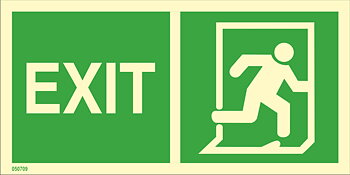 Riktningsanvisningsskylt "Exit höger" - IMPA 33.4415