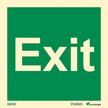 Riktningsanvisningsskylt "Exit" - IMPA 33.4425