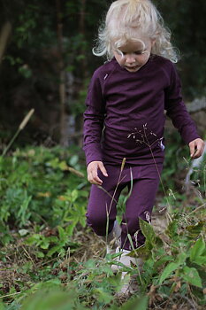 MERINO SET, JUNIOR plum
