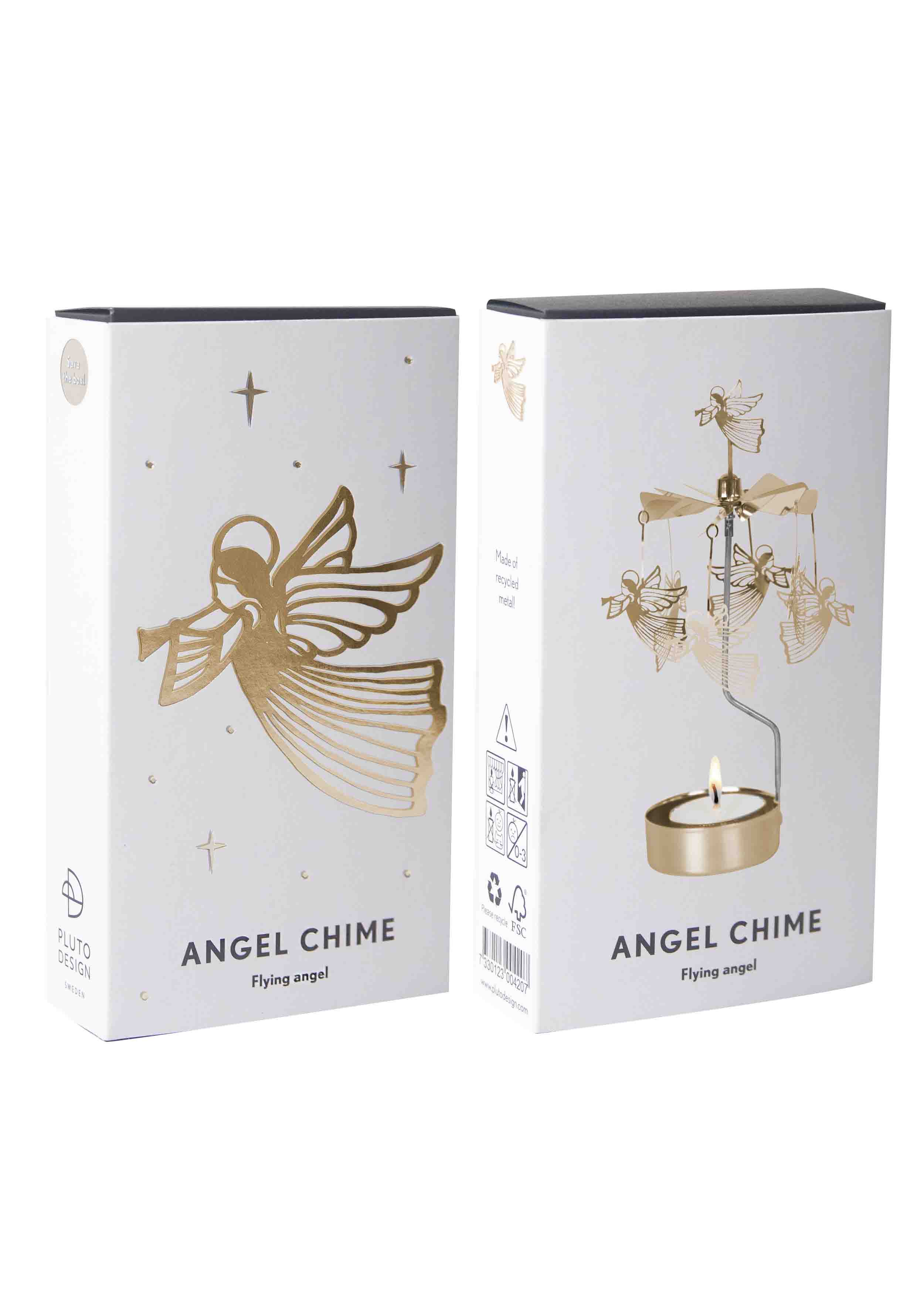 TEALIGHT SPINNER FLYING ANGEL