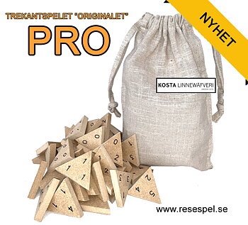 Trekantspelet "Originalet" PRO "TVÅ SPEL I ETT"