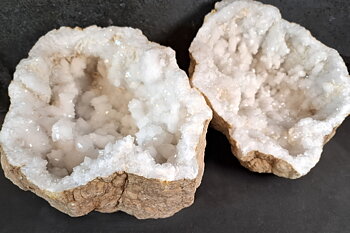 Bergkristall Kvarts Geode  - ca. 27cm
