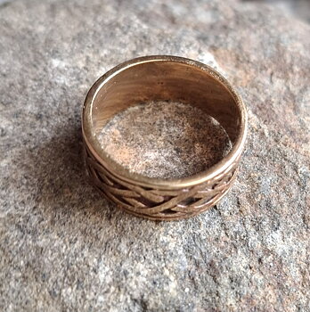 Keltisknut Brons Ring 