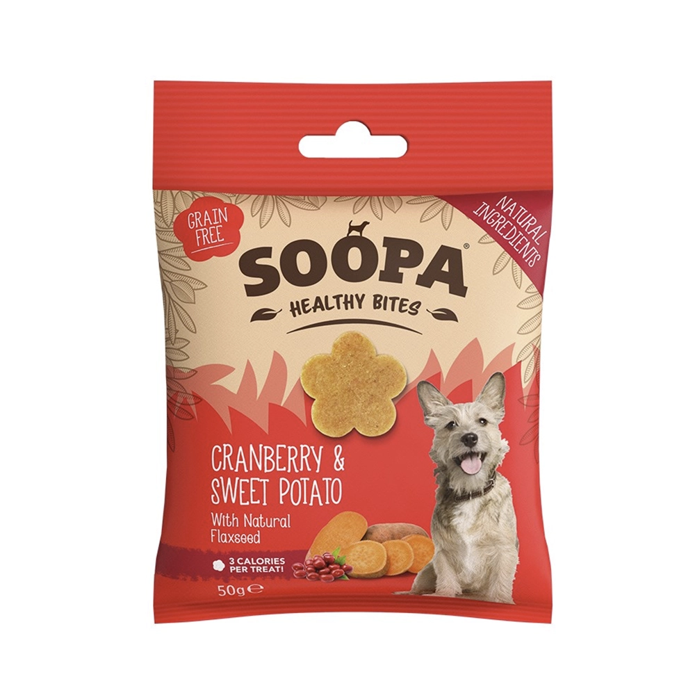 Veganskt spannmålsfritt glutenfritt hundgodis Soopa 