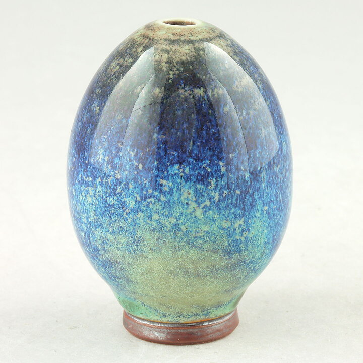 ベルント・フリーベリ  一点もの！アニアラブルー色の花瓶 Vase（5.5cm) 1977年