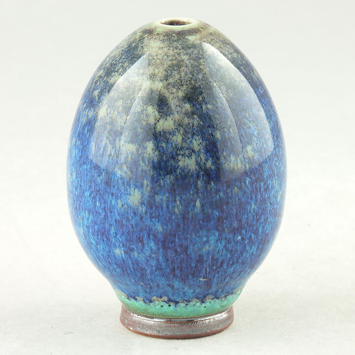 ベルント・フリーベリ  一点もの！アニアラブルー色の花瓶 Vase（5.5cm) 1977年