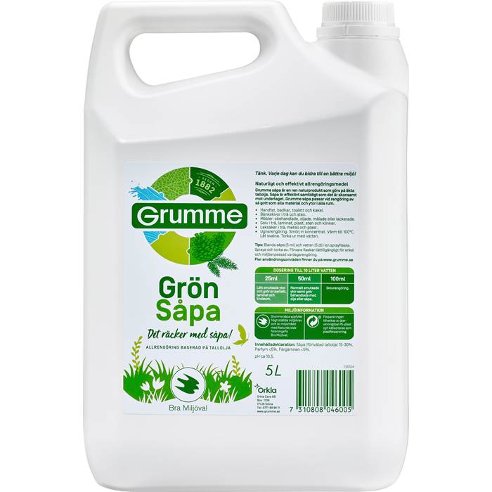Såpa Grön Grumme 5L - 2