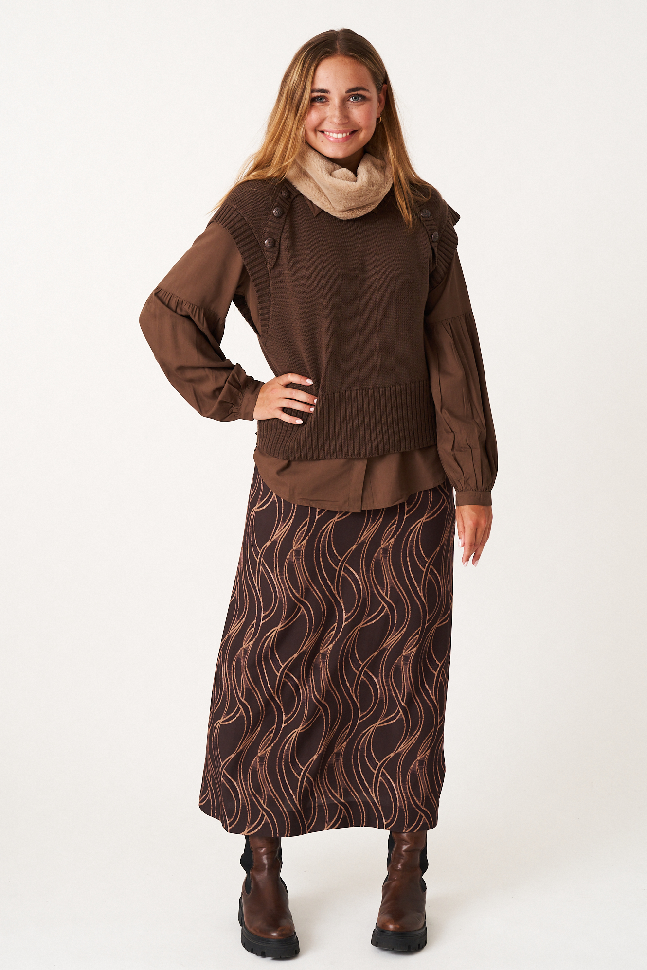 Kaspara scarf  almond - 3