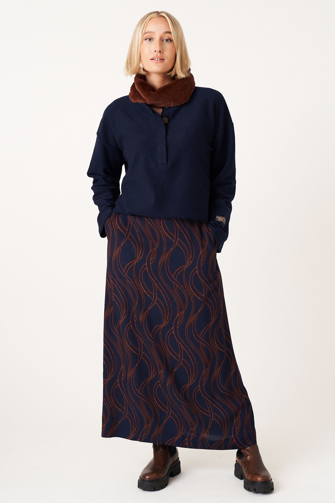 Kaspara scarf  rust - 3