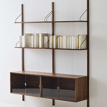 Royal System Cabinet Module with sliding doors in glass Royal-11 (several choices)