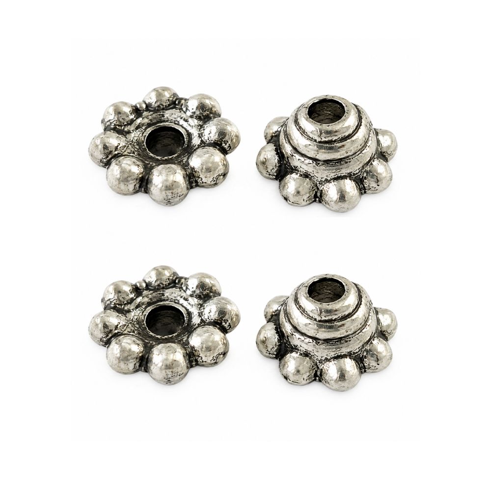 Pärlkåpa balimodell 5 mm silverfärgad 30 st