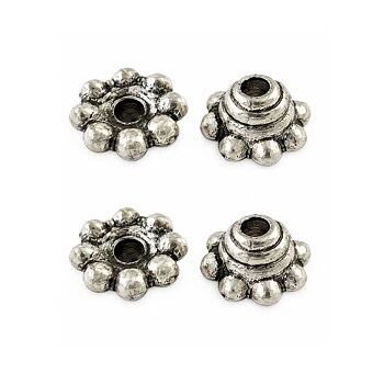 Pärlkåpa balimodell 5 mm silverfärgad 30 st