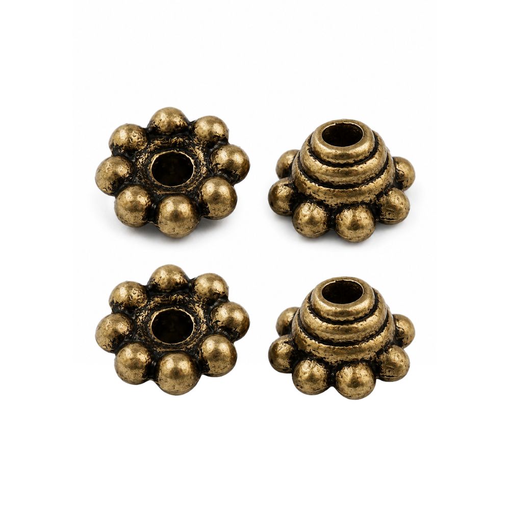 Pärlkåpa balimodell 5 mm bronsfärgad 30 st - 2