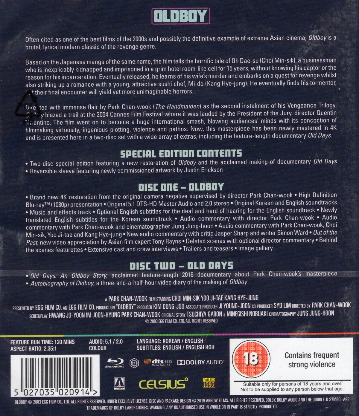 Oldboy (ej svensk text) (2-disc) (Blu-ray) - 2