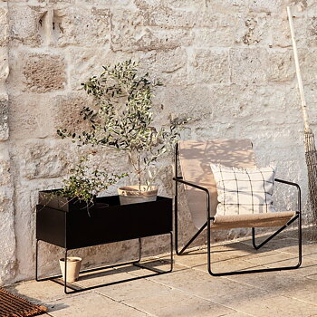 Plant Box Large svart Ferm Living
