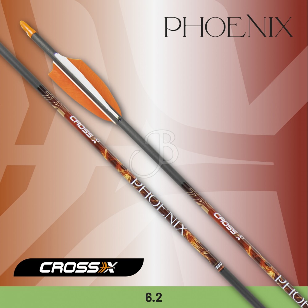 Kolfiberpil Cross-X Phoenix med kalkonfjädrar