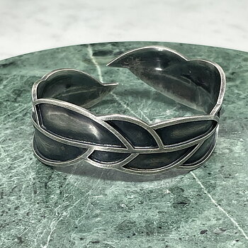 Silverarmband  LEAFY 