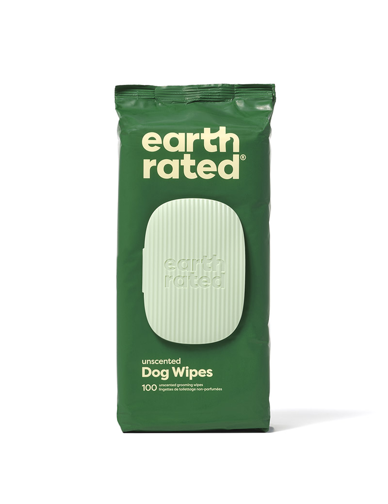 Earth Rated Dog Wipes 100-pack, Unscented