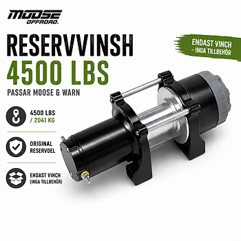 Moose Reservvinsch 4500 lbs till Warn & Moose