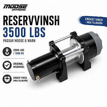 Moose Reservvinsch 3500 lbs till Warn & Moose
