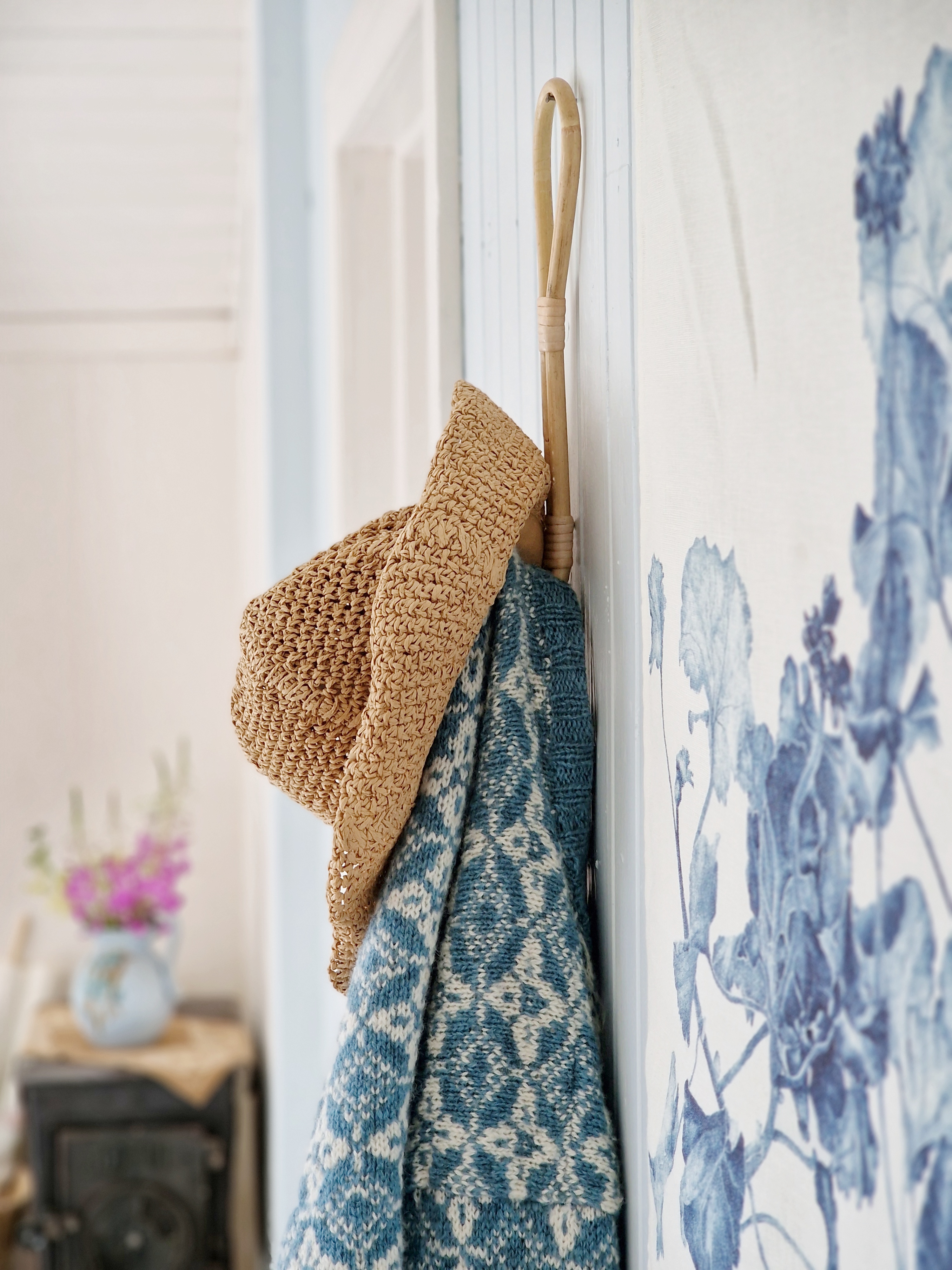 Preorder! WALL HANGING BLUE GERANIUM  - 4