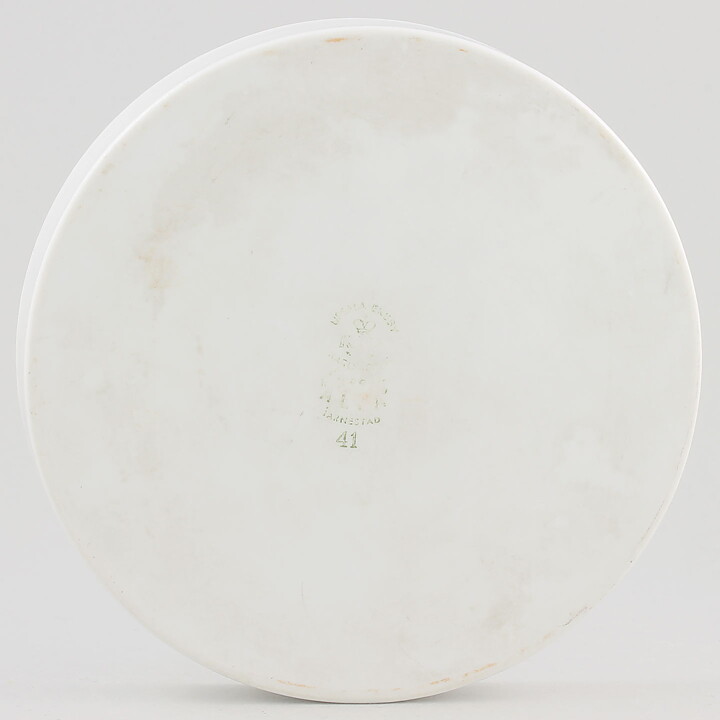 Alf Jarnestad (Alfa 1957) Modern Round Dish with Black/Green Decor 15 cm