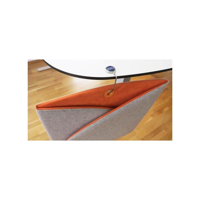 Bordsskärm grå 58cm - 3