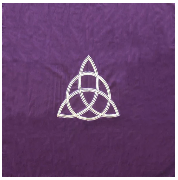 Tarotmatta - Broderat Triquetra  - 2