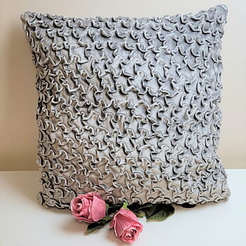 Kuddfodral Honey Ljusgrå, 45x45 cm