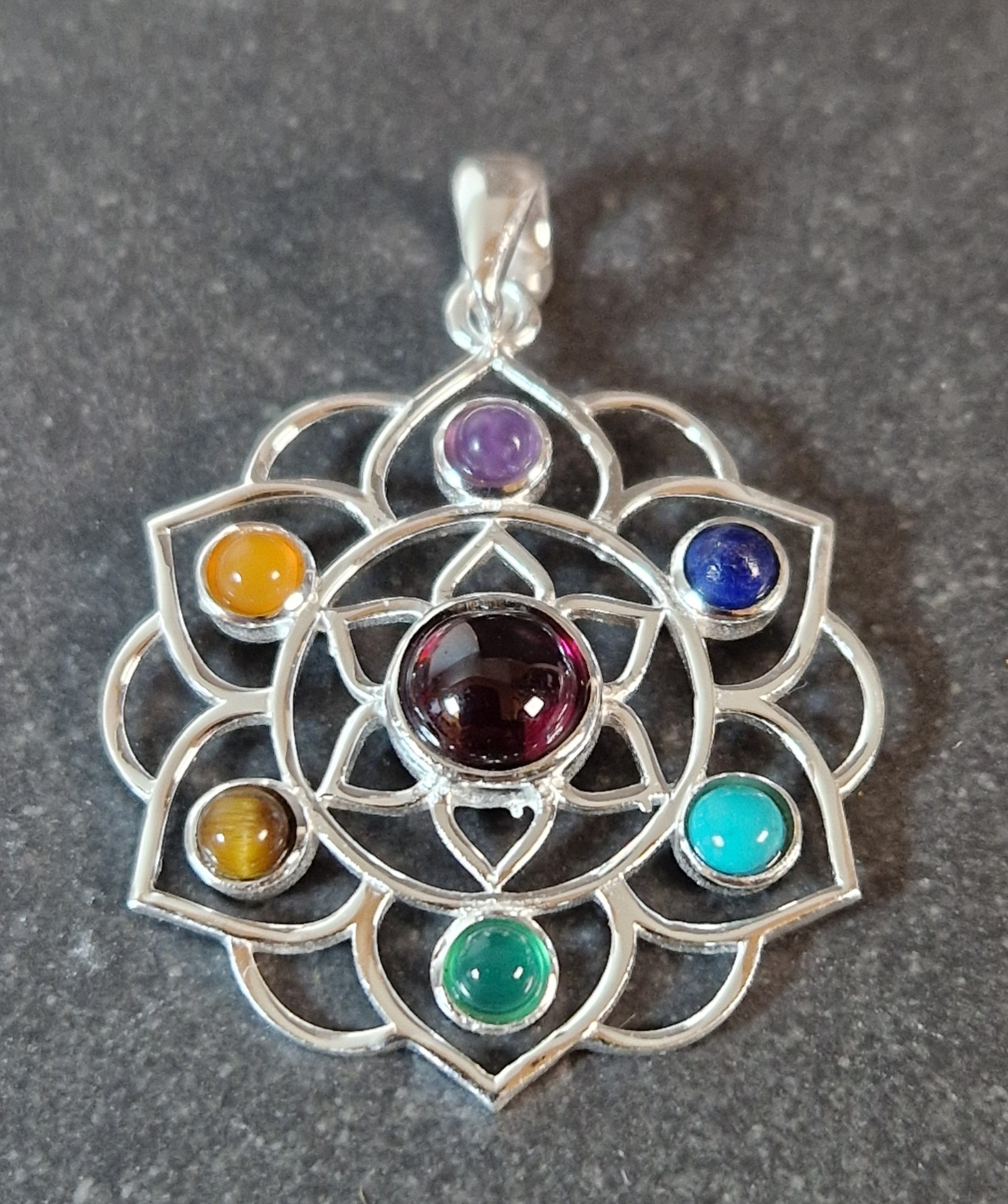 Chakra Lotus - Hänge i Silver - 3