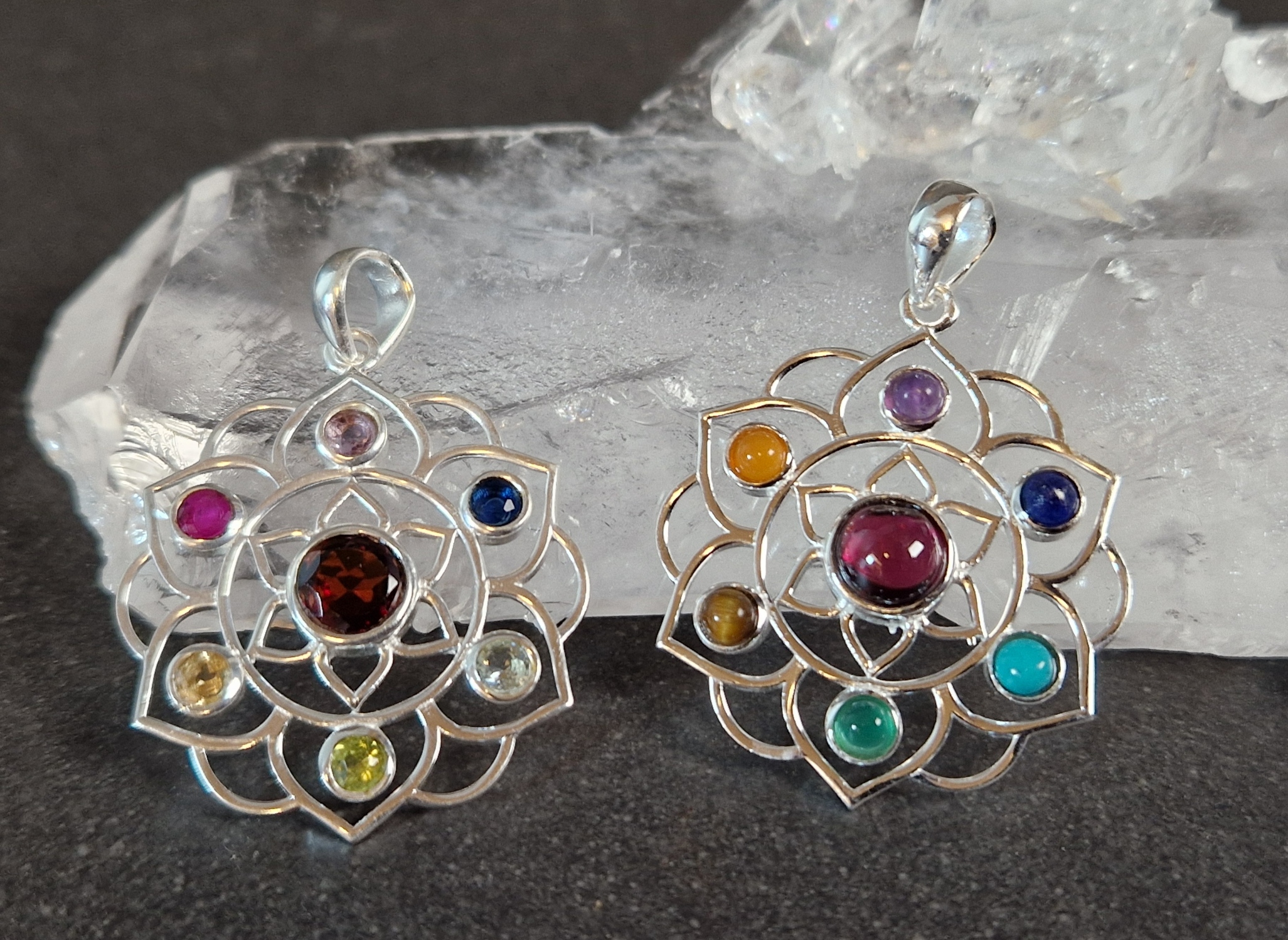 Chakra Lotus - Hänge i Silver