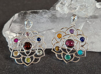 Chakra Lotus - Hänge i Silver