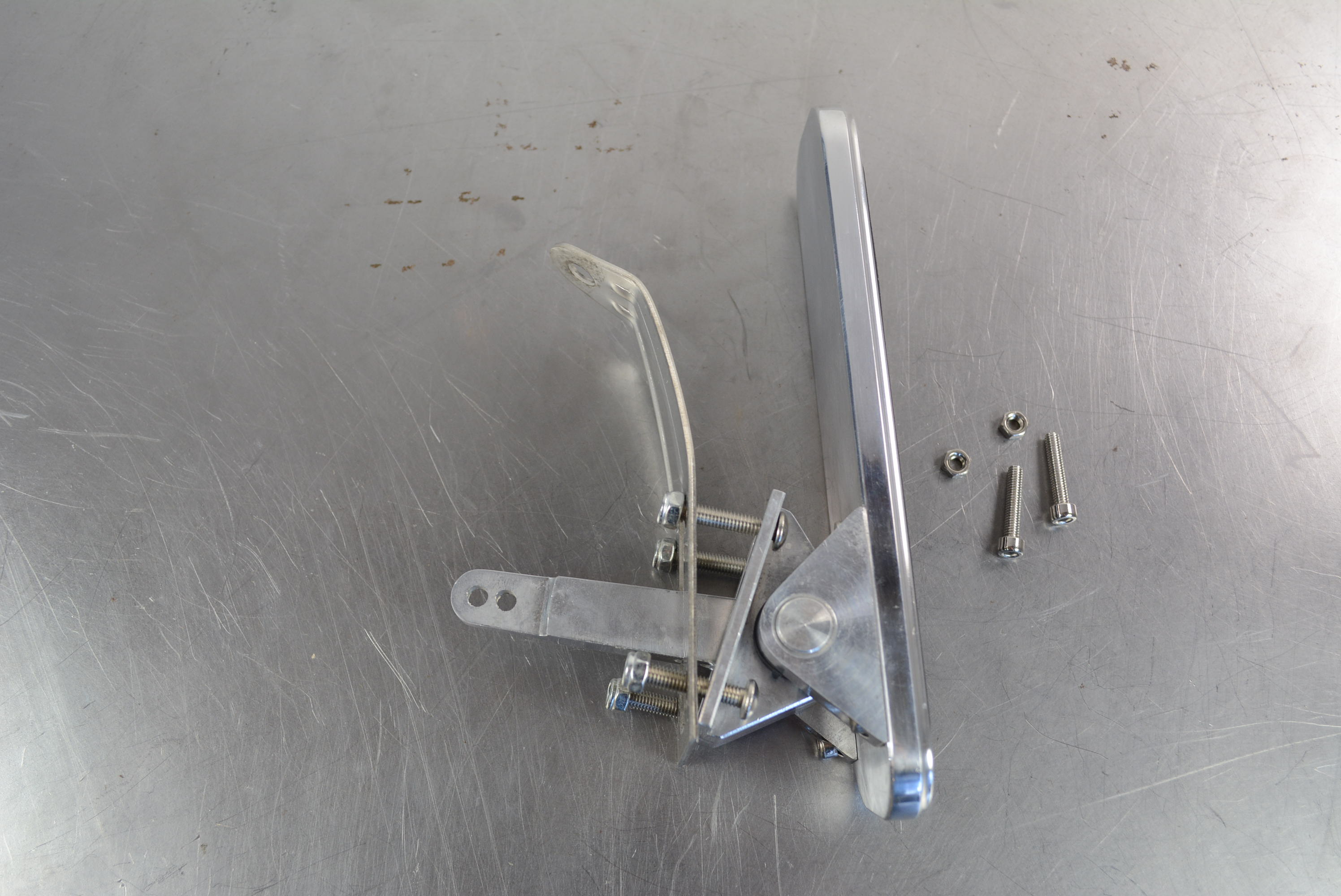 Gas Pedal Floor Mount Polised Aluminum - 3