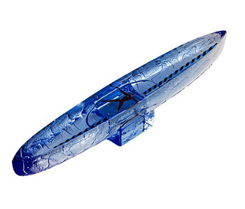 Kosta Boda Drifter Båt Blå