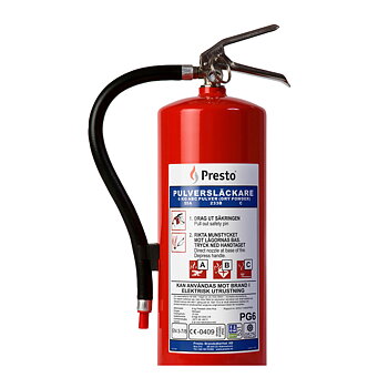 Pulversläckare Presto 6 kg P6GS