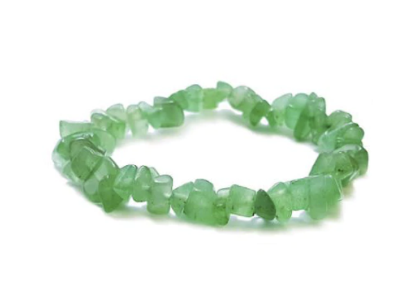 Grön Aventurin Chip Armband  - Brasiliansk  - 3