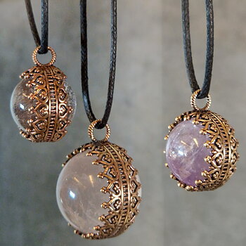 Renässans Hänge i Brons med Kula - 18mm