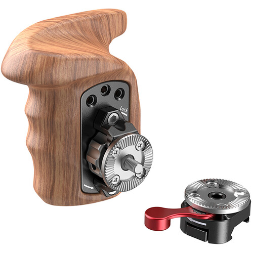 SmallRig Left Side Wooden Grip with NATO Mount 2118 - 3