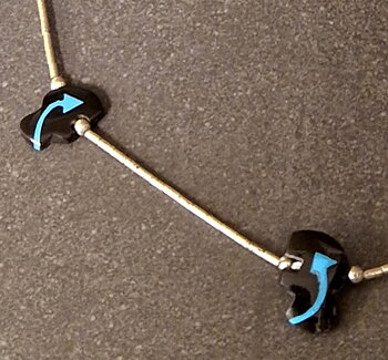 Indian Bison ( Buffalo) Halsband i Silver med Turkos/Onyx Pärlor