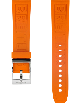 Breitling Diver Pro gummiband orange 22 mm C-spänne
