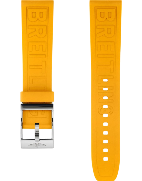 Breitling Diver Pro gummiband gul 22 mm C-spänne
