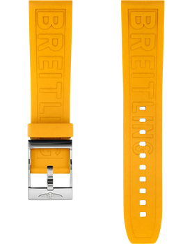 Breitling Diver Pro gummiband gul 22 mm C-spänne