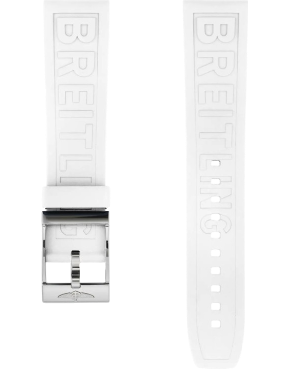 Breitling Diver Pro gummiband vit 22 mm C-spänne