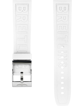 Breitling Diver Pro gummiband vit 22 mm C-spänne