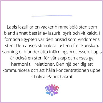 Lapis lazuli facetterad 3 mm halvädelsten