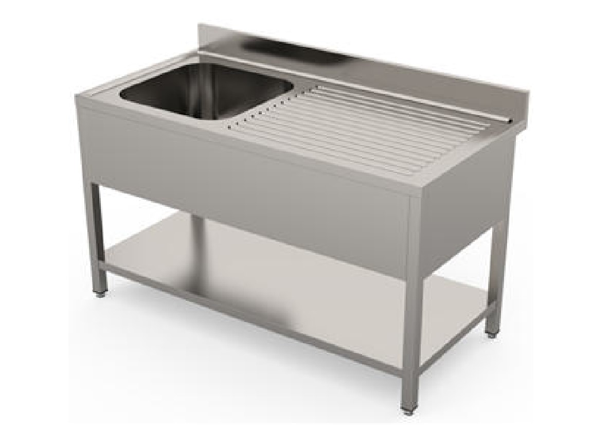 Diskbänk, 1 ho vänster, D 70 cm, Flat Pack