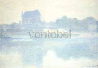 Church of Vernon, Fog (1894), Postcard