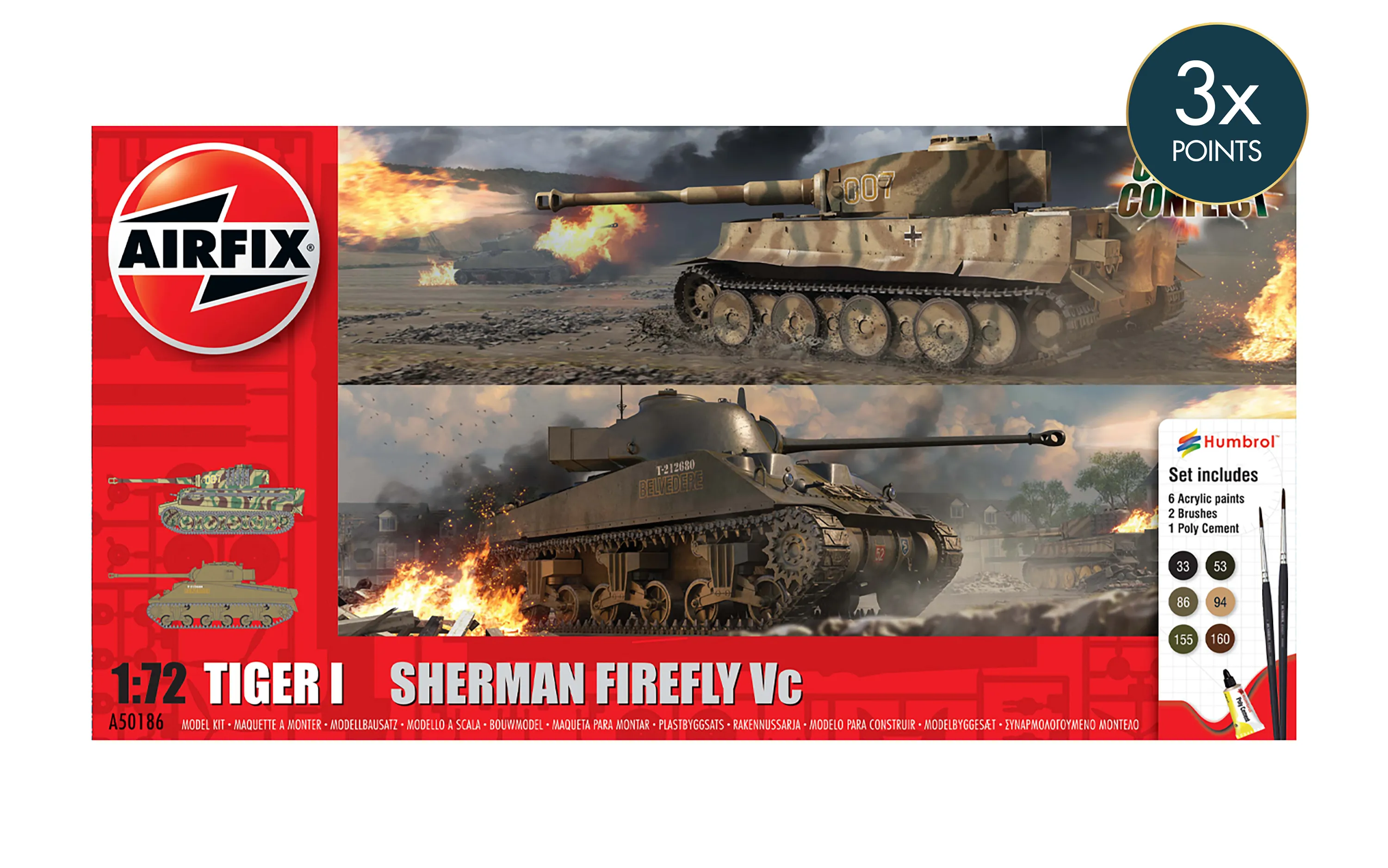 Classic Conflict Tiger 1 vs Sherman Firefly, Starter set