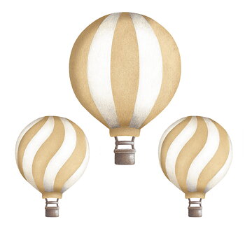 Guldiga  Vintage Luftballonger